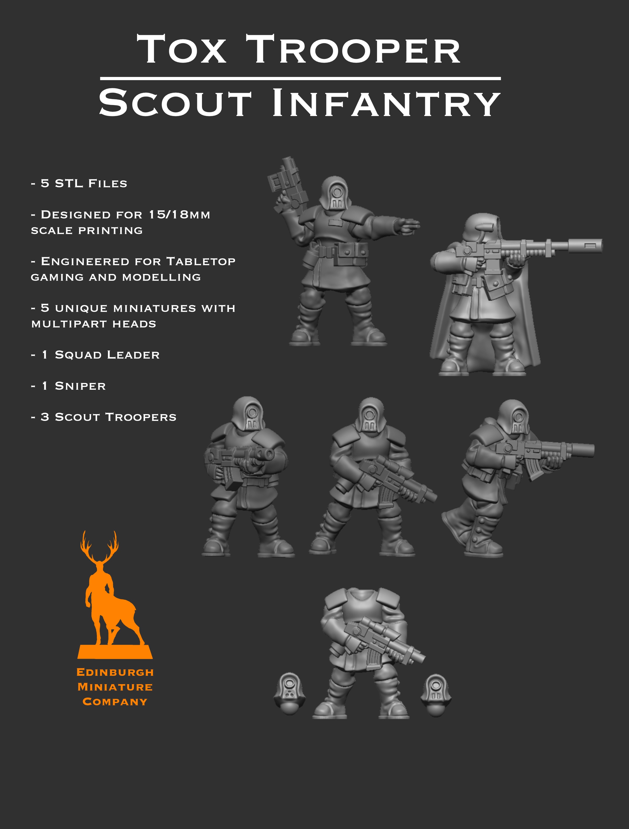 Tox Trooper Scouts (15mm)